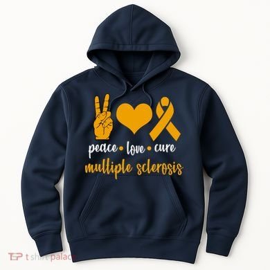 Peace Love Cure Multiple Sclerosis Hoodie