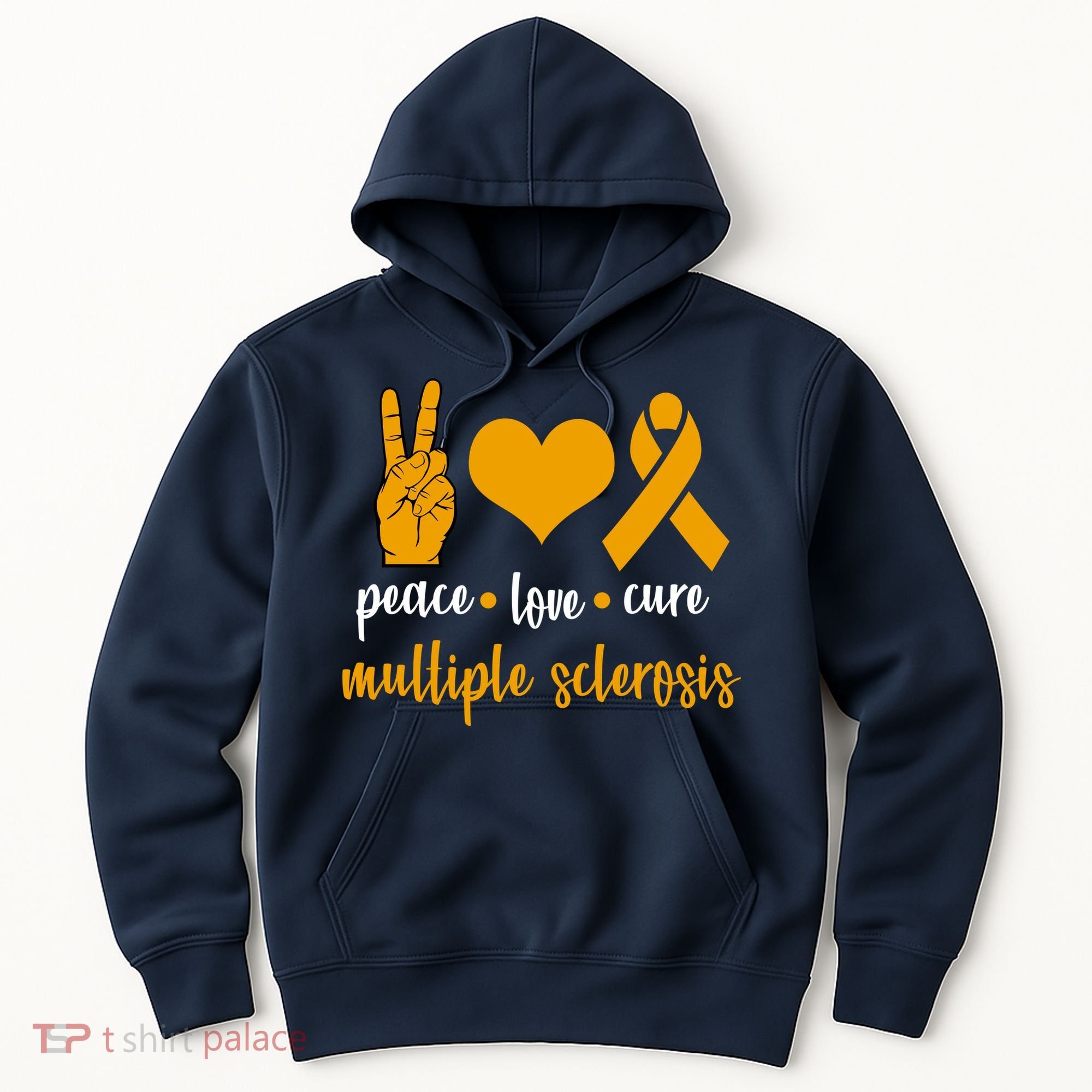 Peace Love Cure Multiple Sclerosis Hoodie