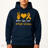 Peace Love Cure Multiple Sclerosis Hoodie thumb 2