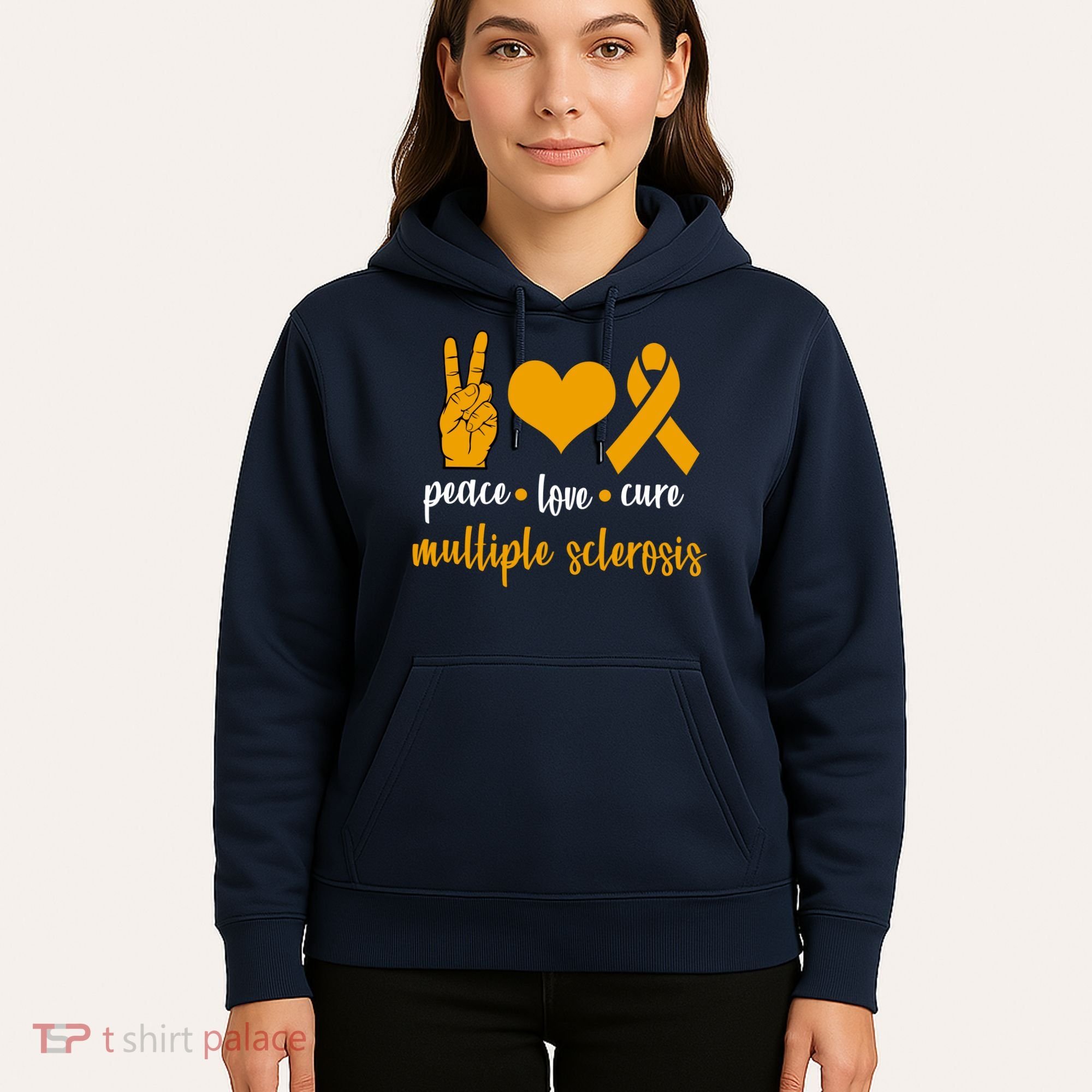 Peace Love Cure Multiple Sclerosis Hoodie