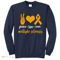 Peace Love Cure Multiple Sclerosis Sweatshirt thumb 0