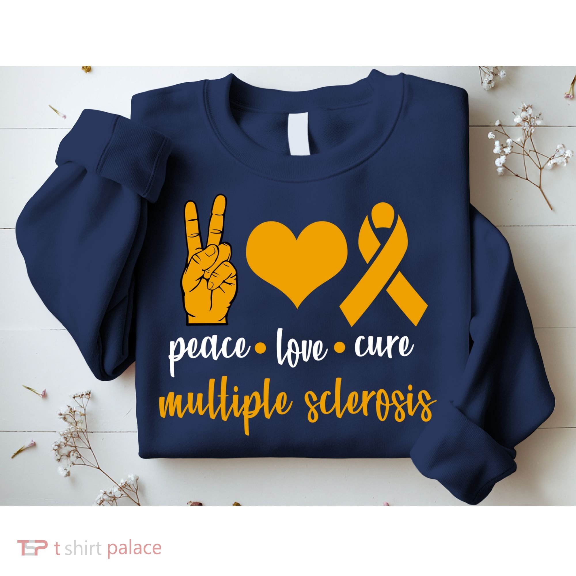 Peace Love Cure Multiple Sclerosis Sweatshirt