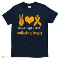 Peace Love Cure Multiple Sclerosis T-Shirt thumb 0