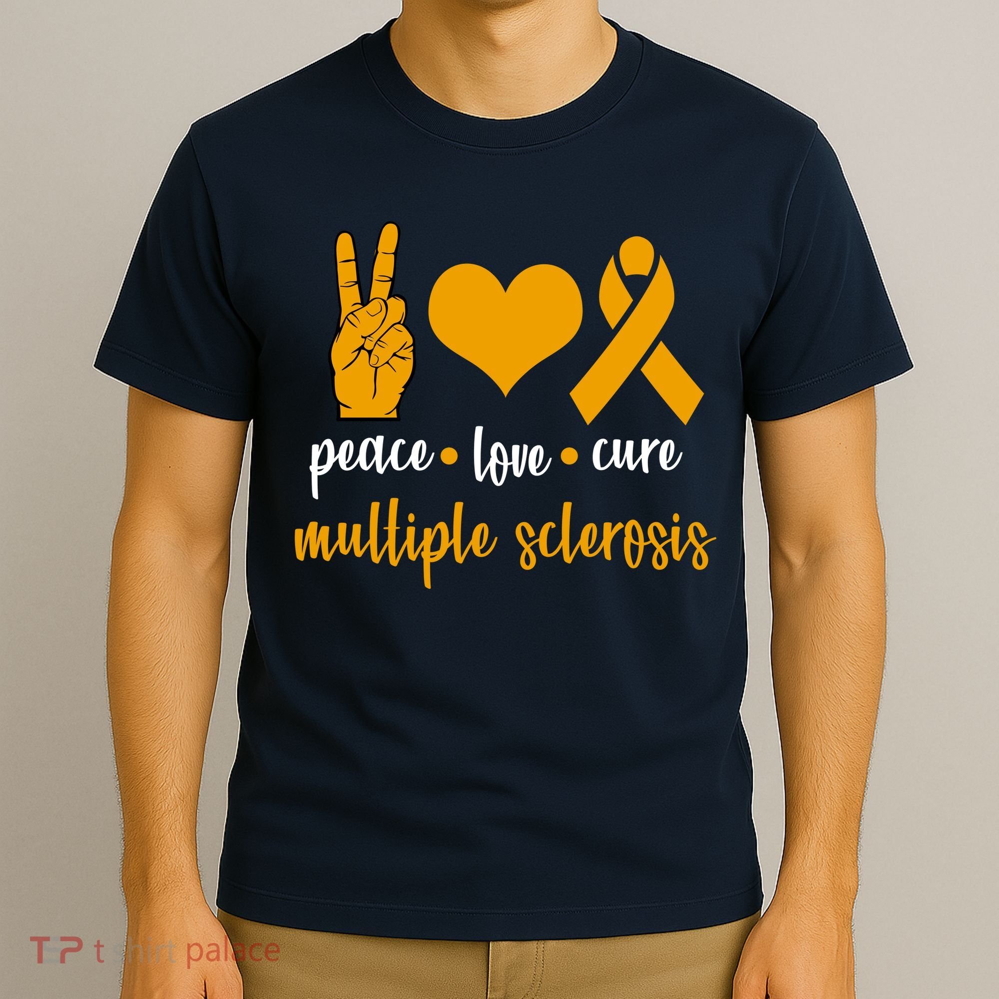 Peace Love Cure Multiple Sclerosis T-Shirt