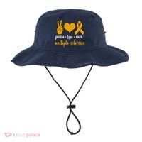 Peace Love Cure Multiple Sclerosis Bucket Hat thumb 0