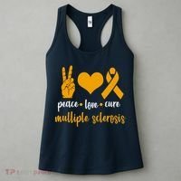Peace Love Cure Multiple Sclerosis Women's Tank Top thumb 3