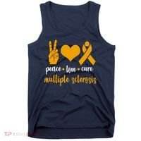 Peace Love Cure Multiple Sclerosis Tank Top thumb 0
