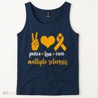 Peace Love Cure Multiple Sclerosis Tank Top thumb 2