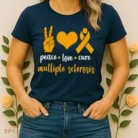 Peace Love Cure Multiple Sclerosis Women's T-Shirt thumb 2