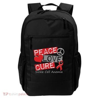 Peace Love Cure Sickle Cell Anemia Backpack