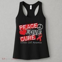 Peace Love Cure Sickle Cell Anemia Women's Tank Top thumb 3