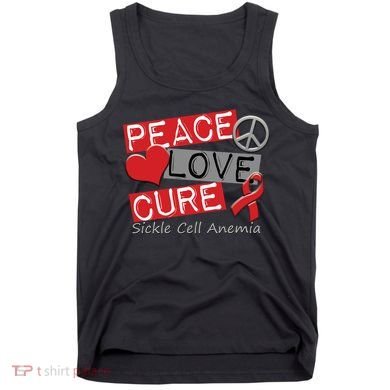 Peace Love Cure Sickle Cell Anemia Tank Top