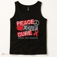 Peace Love Cure Sickle Cell Anemia Tank Top thumb 2