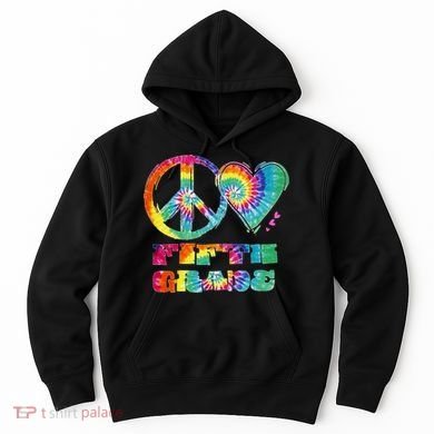 Peace Love Fifth Grade Hoodie