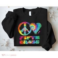 Peace Love Fifth Grade Sweatshirt thumb 2