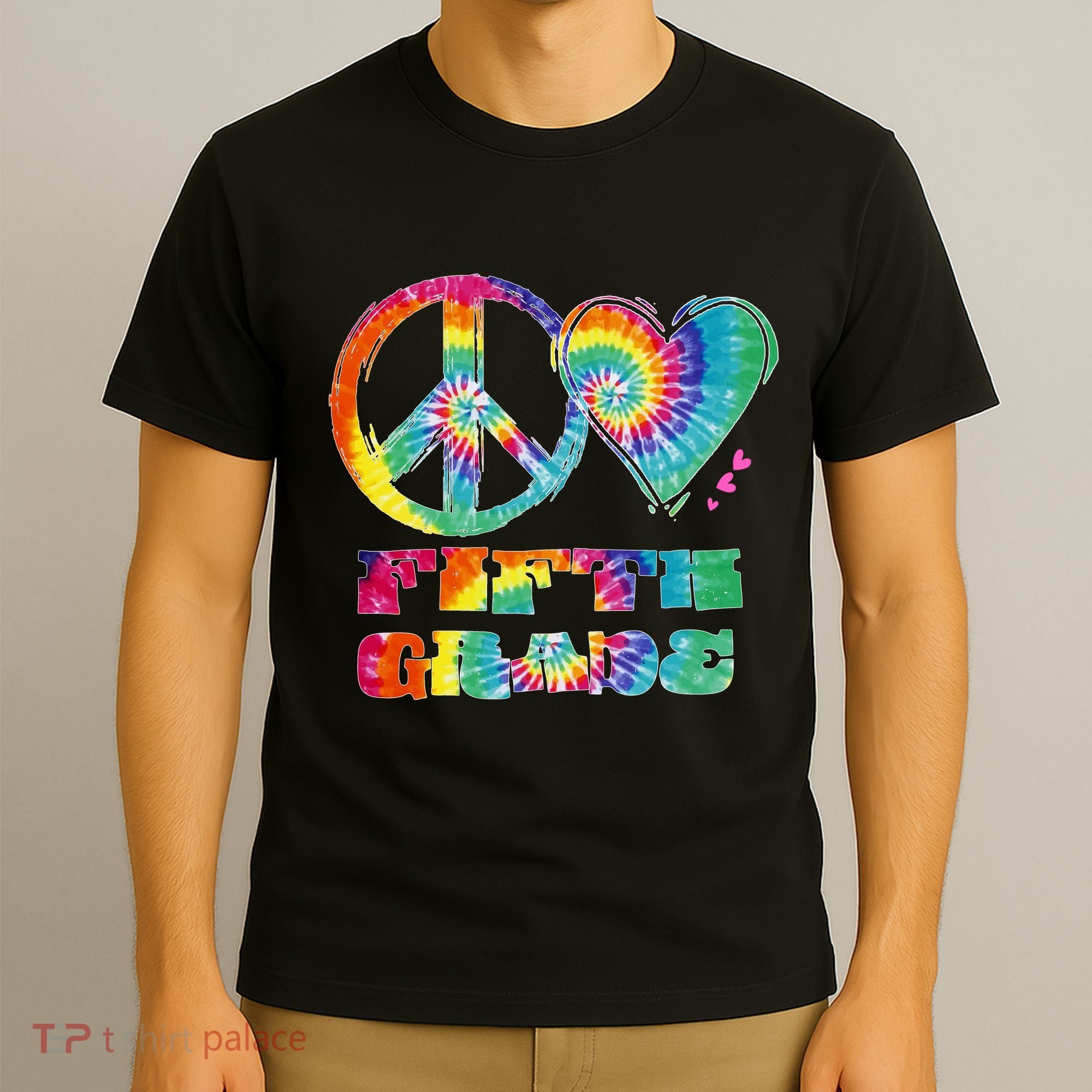 Peace Love Fifth Grade T-Shirt