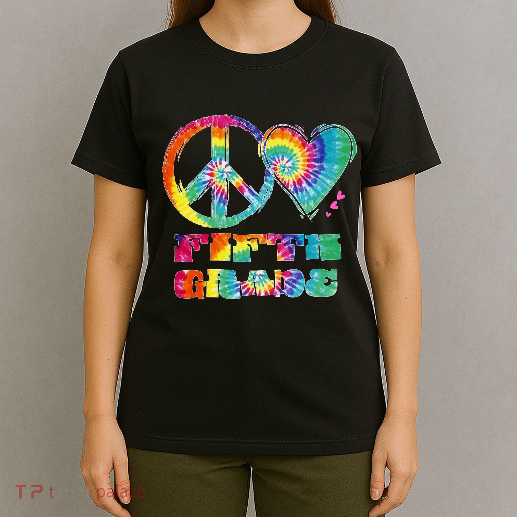 Peace Love Fifth Grade T-Shirt