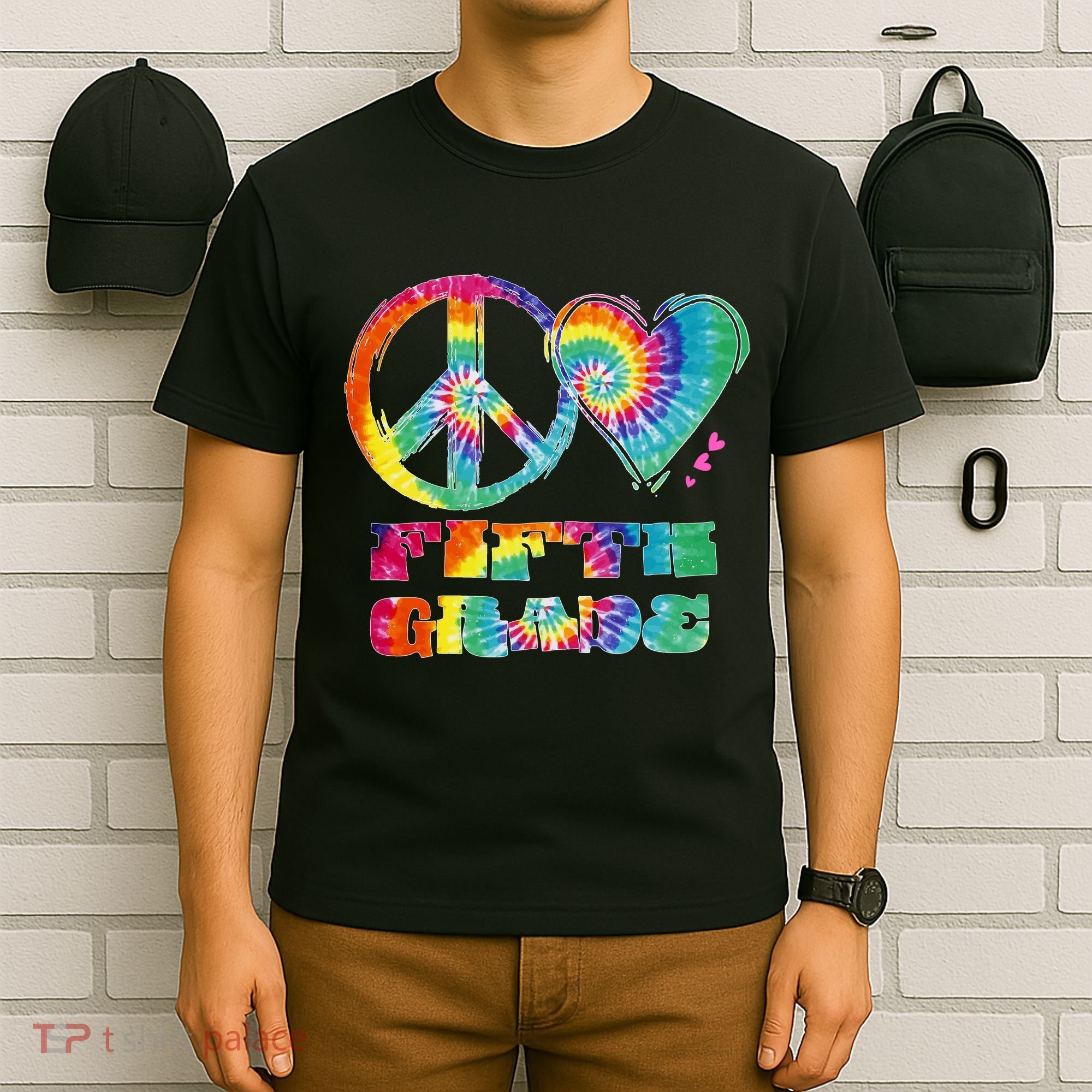 Peace Love Fifth Grade T-Shirt