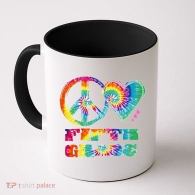 Peace Love Fifth Grade Coffee Mug