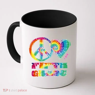 Peace Love Fifth Grade Coffee Mug
