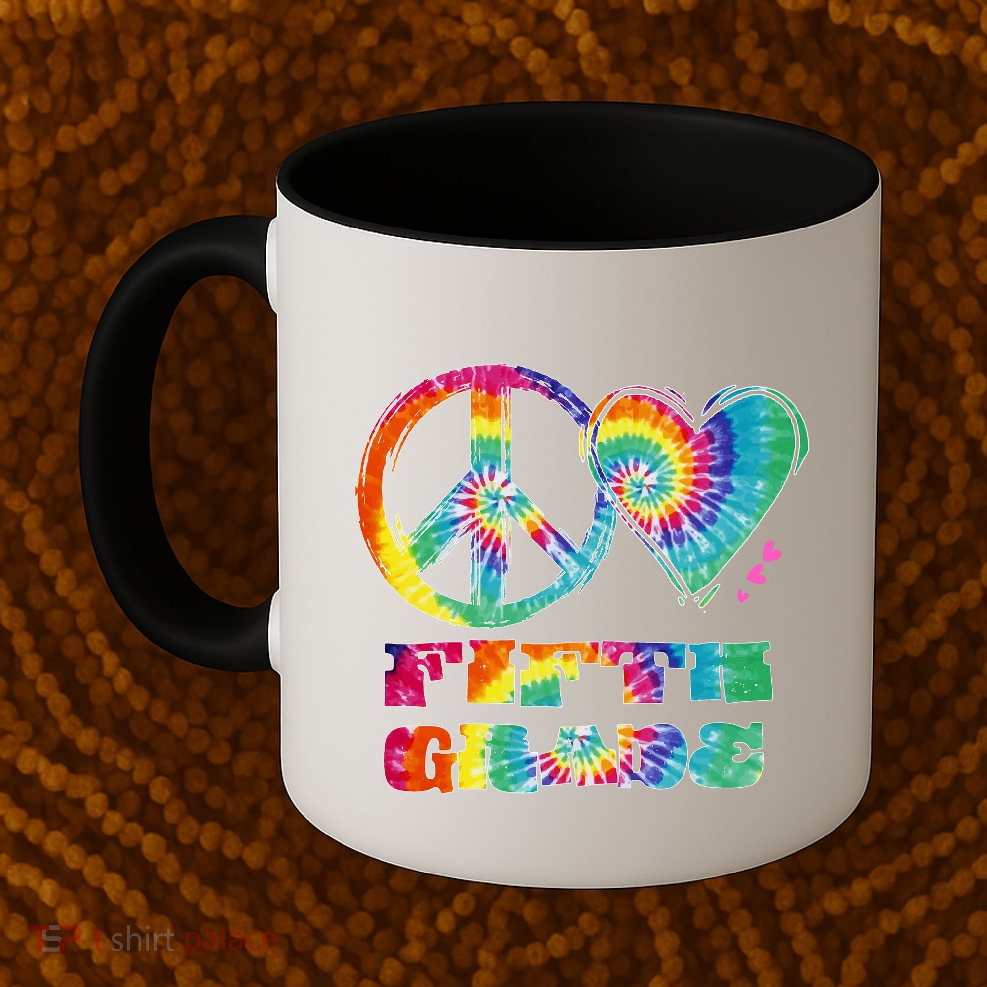 Peace Love Fifth Grade Coffee Mug