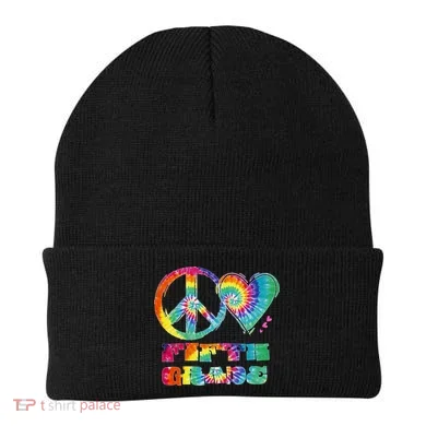 Peace Love Fifth Grade Beanie