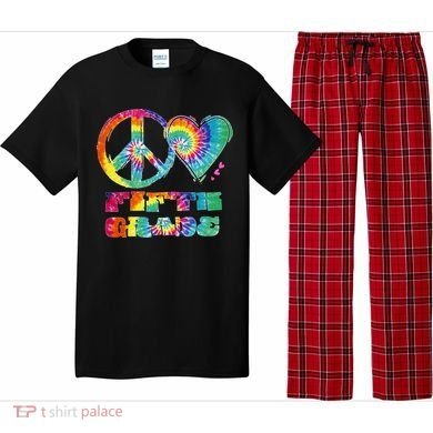 Peace Love Fifth Grade Pajama Set