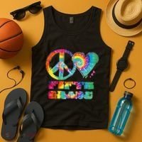 Peace Love Fifth Grade Tank Top thumb 4