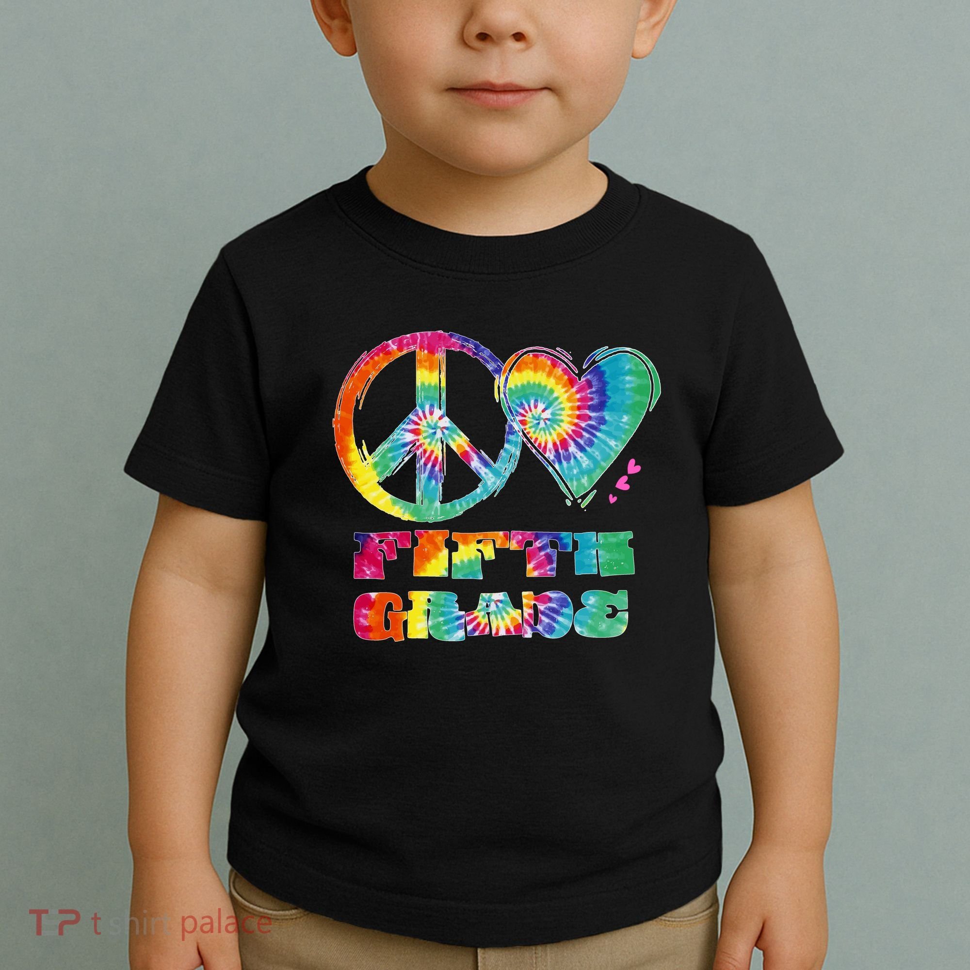Peace Love Fifth Grade Toddler T-Shirt