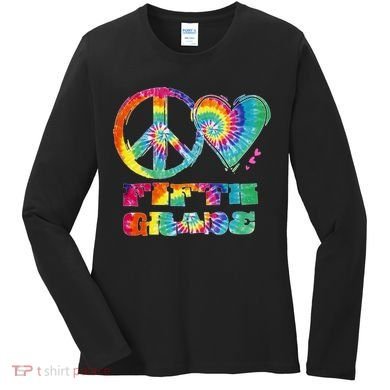 Peace Love Fifth Grade Women's Long Sleeve Shirt