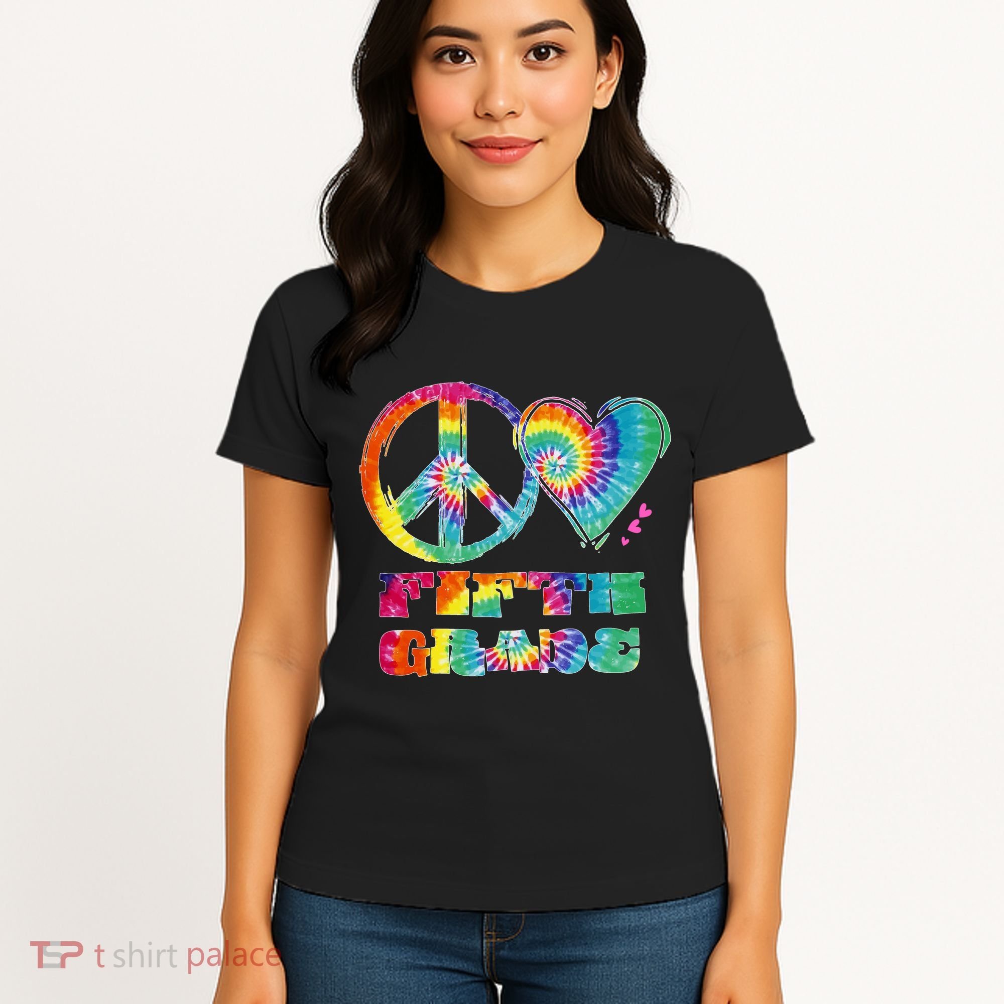 Peace Love Fifth Grade Women's T-Shirt