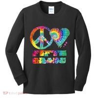 Peace Love Fifth Grade Kids Long Sleeve Shirt thumb 0