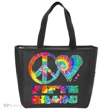 Peace Love Fifth Grade Tote Bag