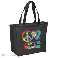 Peace Love Fifth Grade Tote Bag thumb 2