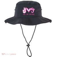 Peace Love Fifth-Grade Funny Cute Bucket Hat thumb 0