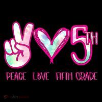 Peace Love Fifth-Grade Funny Cute Coffee Mug thumb 5