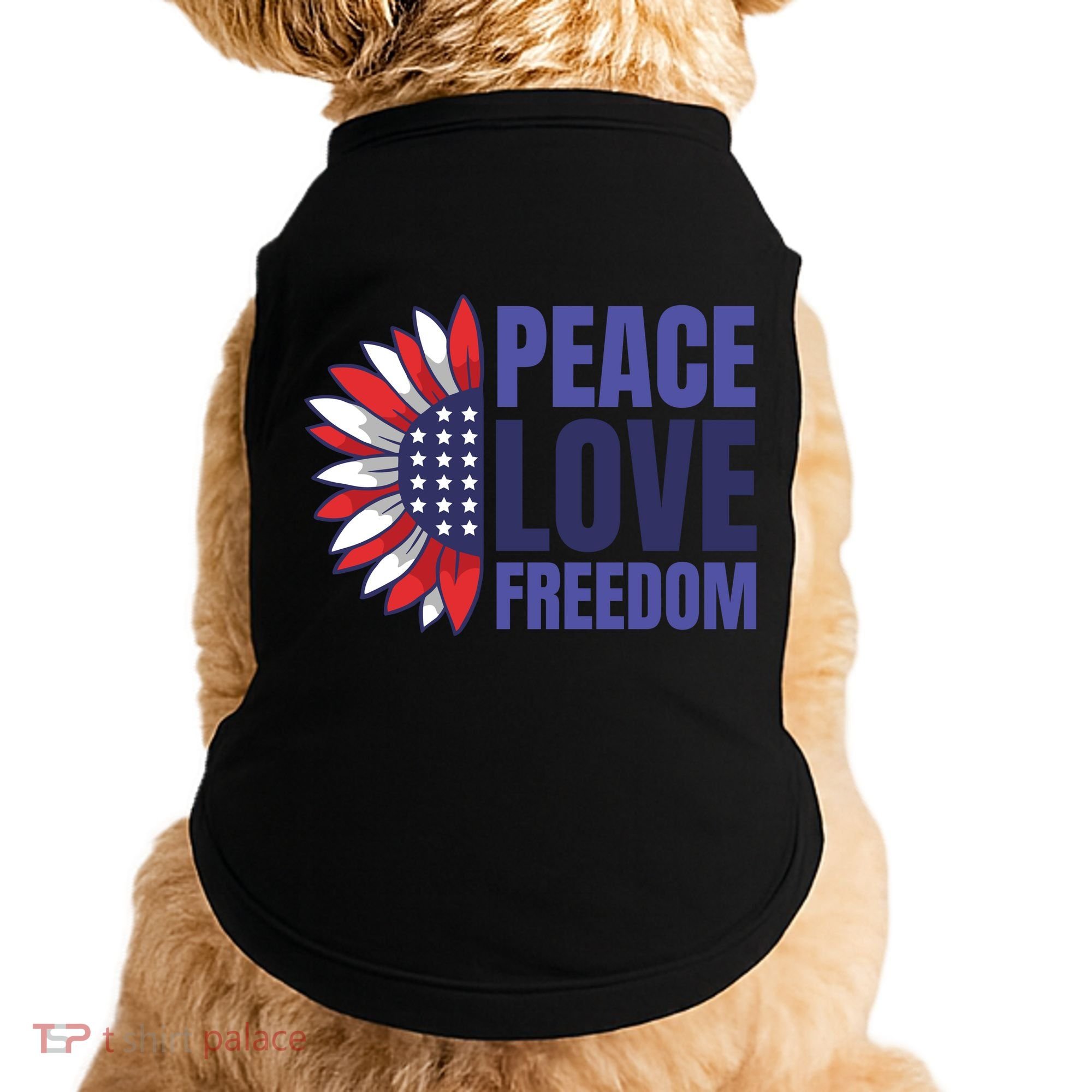 Peace Love Freedom Doggie Tank