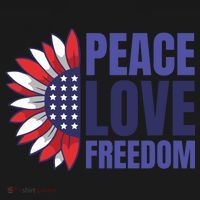 Peace Love Freedom Doggie Tank thumb 4