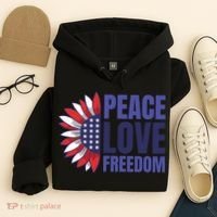 Peace Love Freedom Hoodie thumb 4