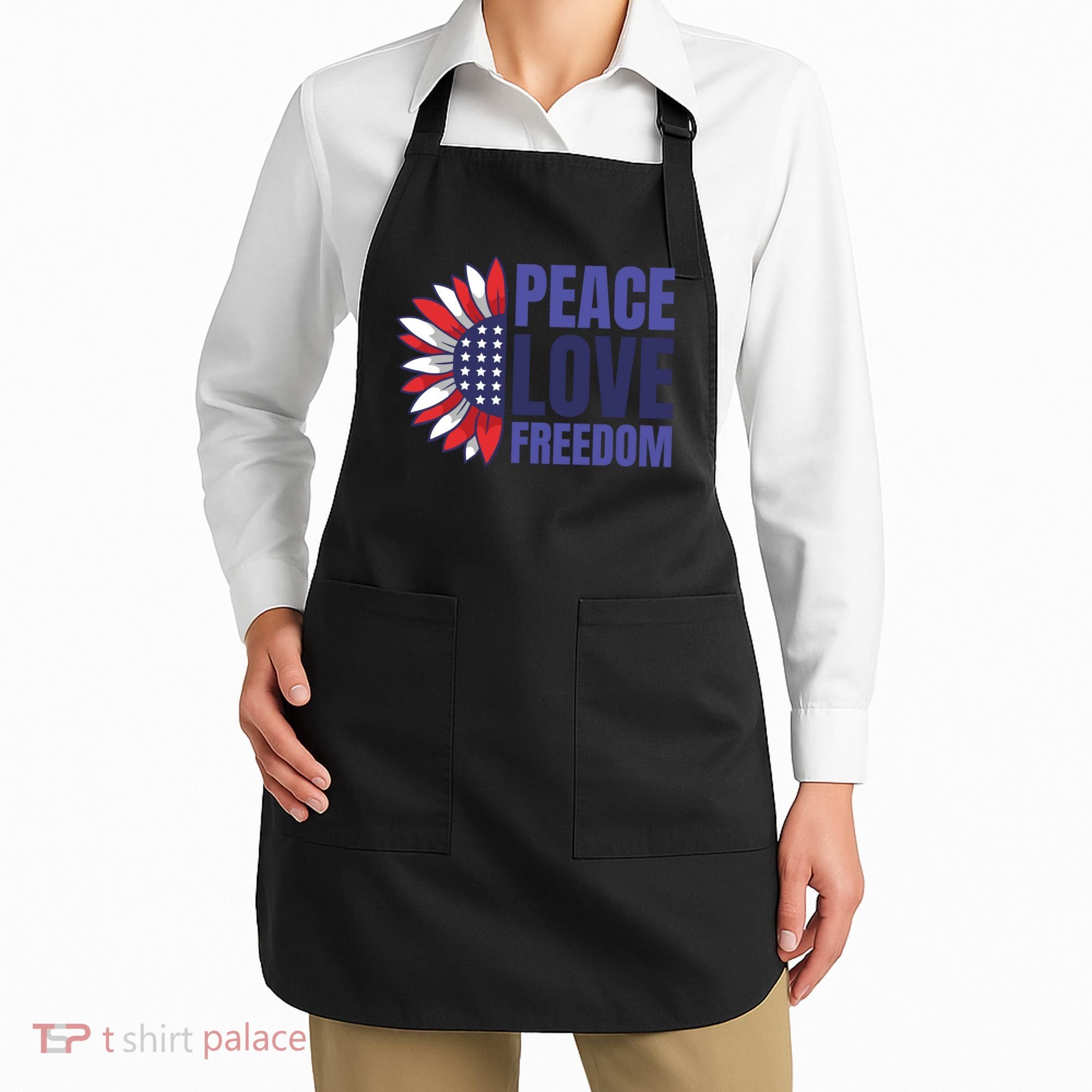 Peace Love Freedom Apron