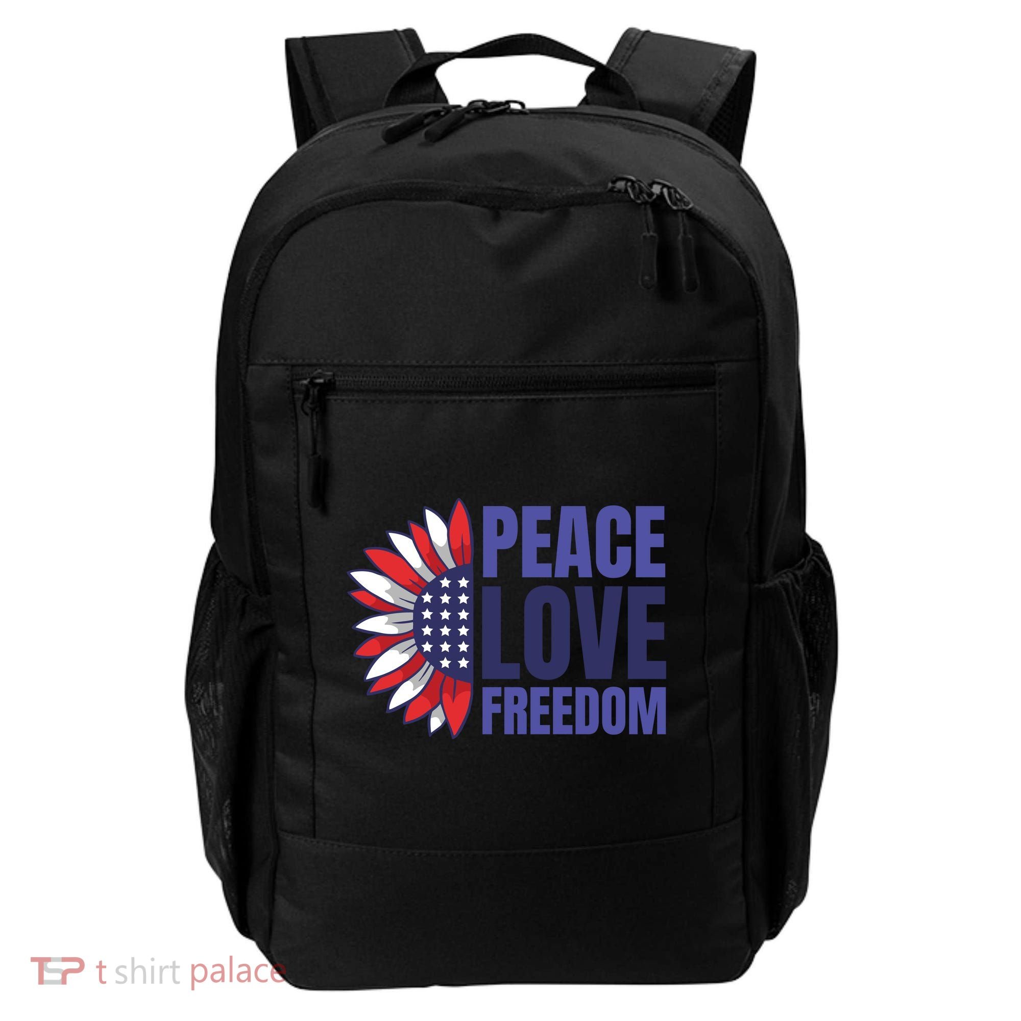 Peace Love Freedom Backpack