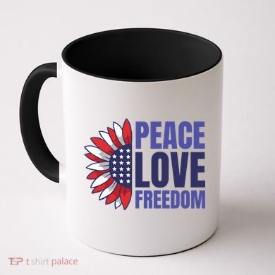 Peace Love Freedom Coffee Mug