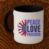 Peace Love Freedom Coffee Mug thumb 2