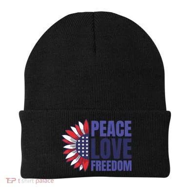 Peace Love Freedom Beanie