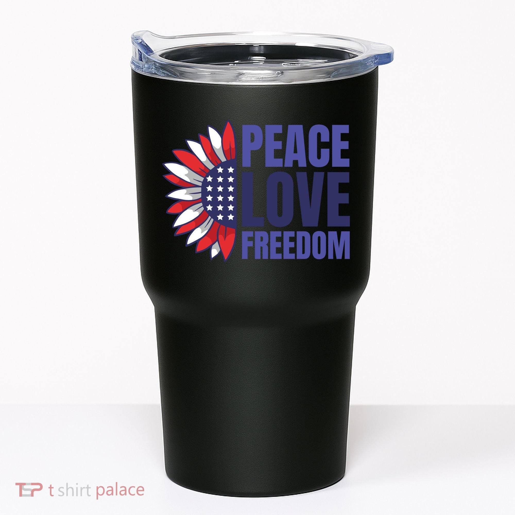 Peace Love Freedom Tumbler