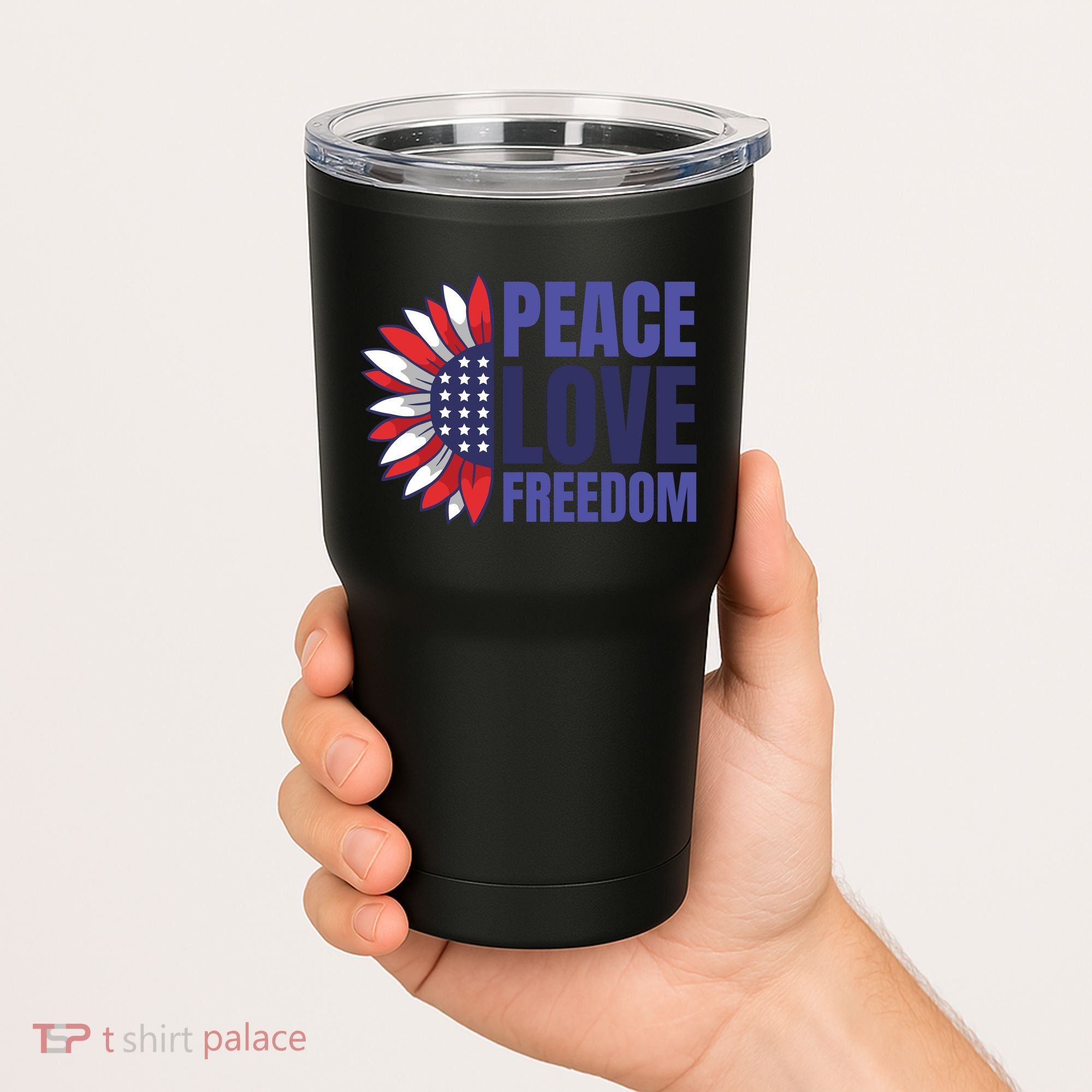 Peace Love Freedom Tumbler