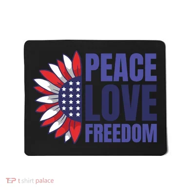 Peace Love Freedom Mousepad