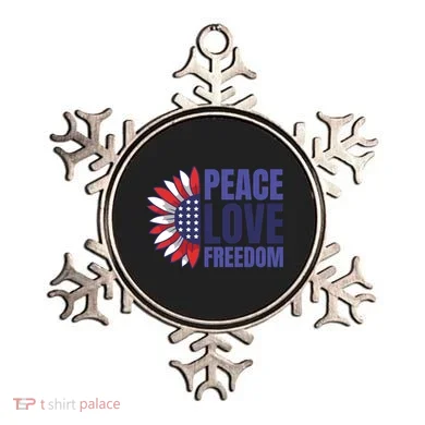 Peace Love Freedom Ornament