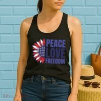 Peace Love Freedom Women's Tank Top thumb 2