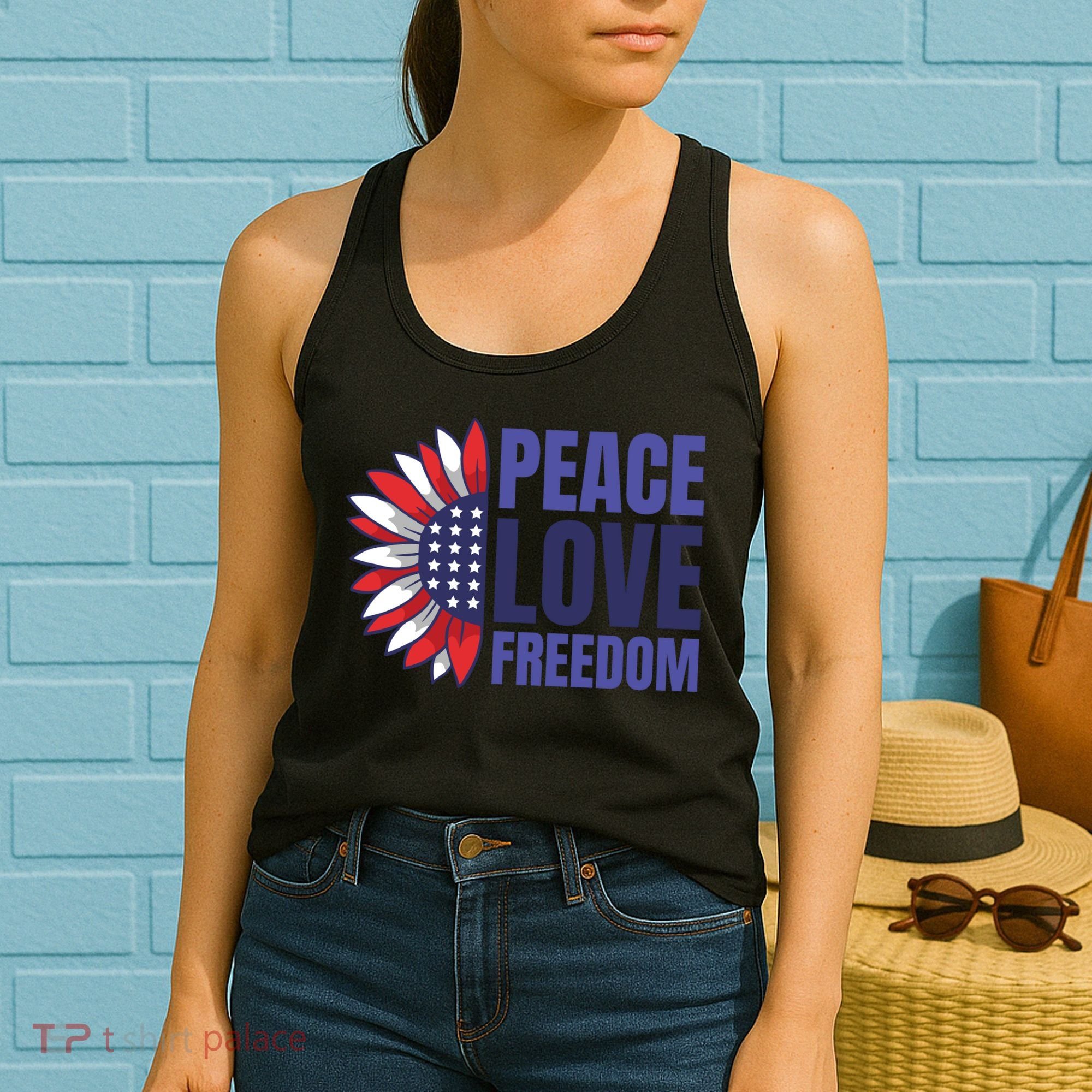 Peace Love Freedom Women's Tank Top